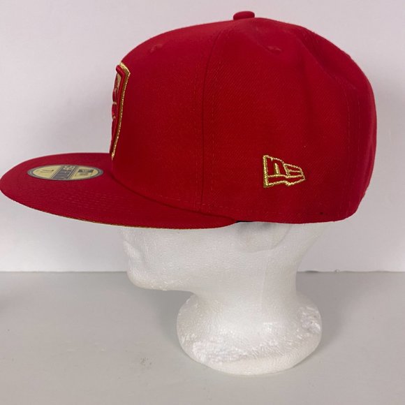 NEW Toronto Raptors New Era 59Fifty NBA Team Shield Fitted Hat Cap Mens Sz 7 1/8 - Picture 4 of 11